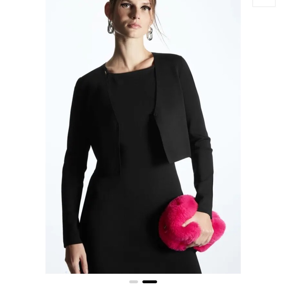 COS knitted dress and cardigan set, size XS